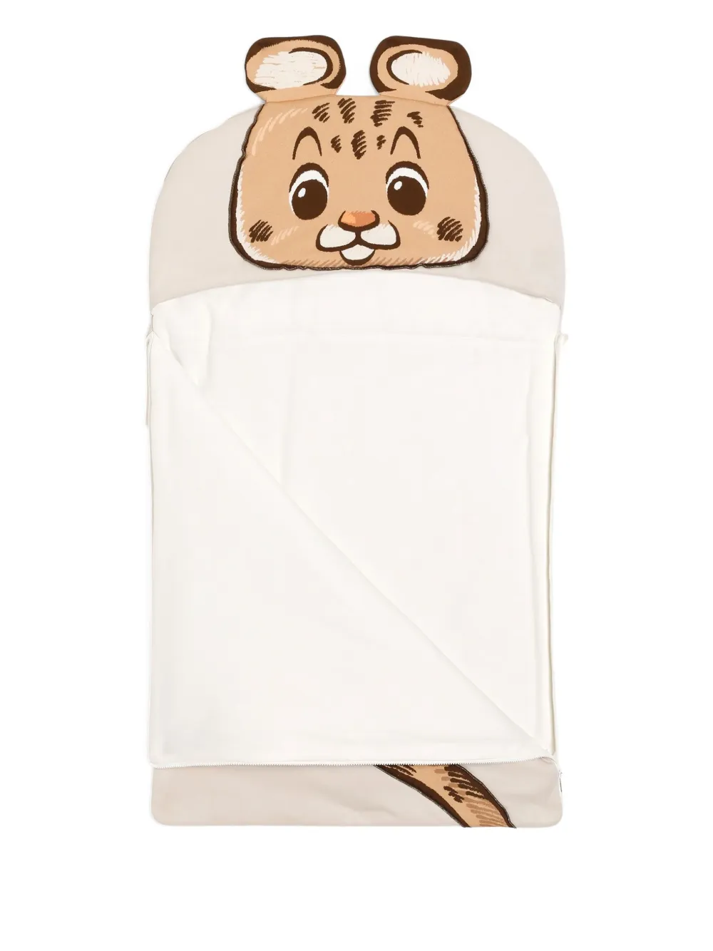 Dolce & Gabbana Kids Slaapzak met tijgerpatroon Beige