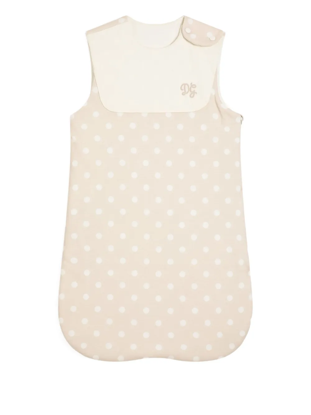 Dolce & Gabbana Kids Slaapzak met stippen Beige