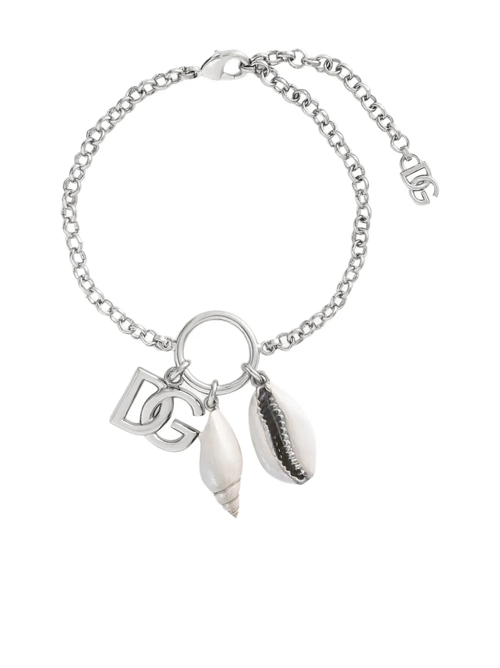 Dolce & Gabbana Bracciale con logo DG - Argento