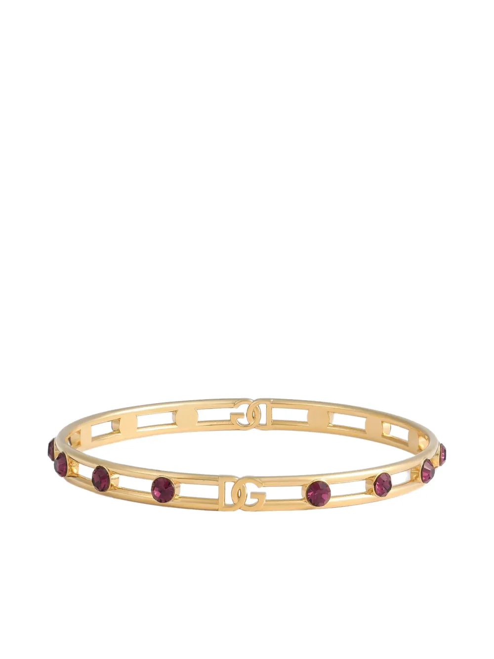 Dolce & Gabbana Armband met logoplakkaat - Goud