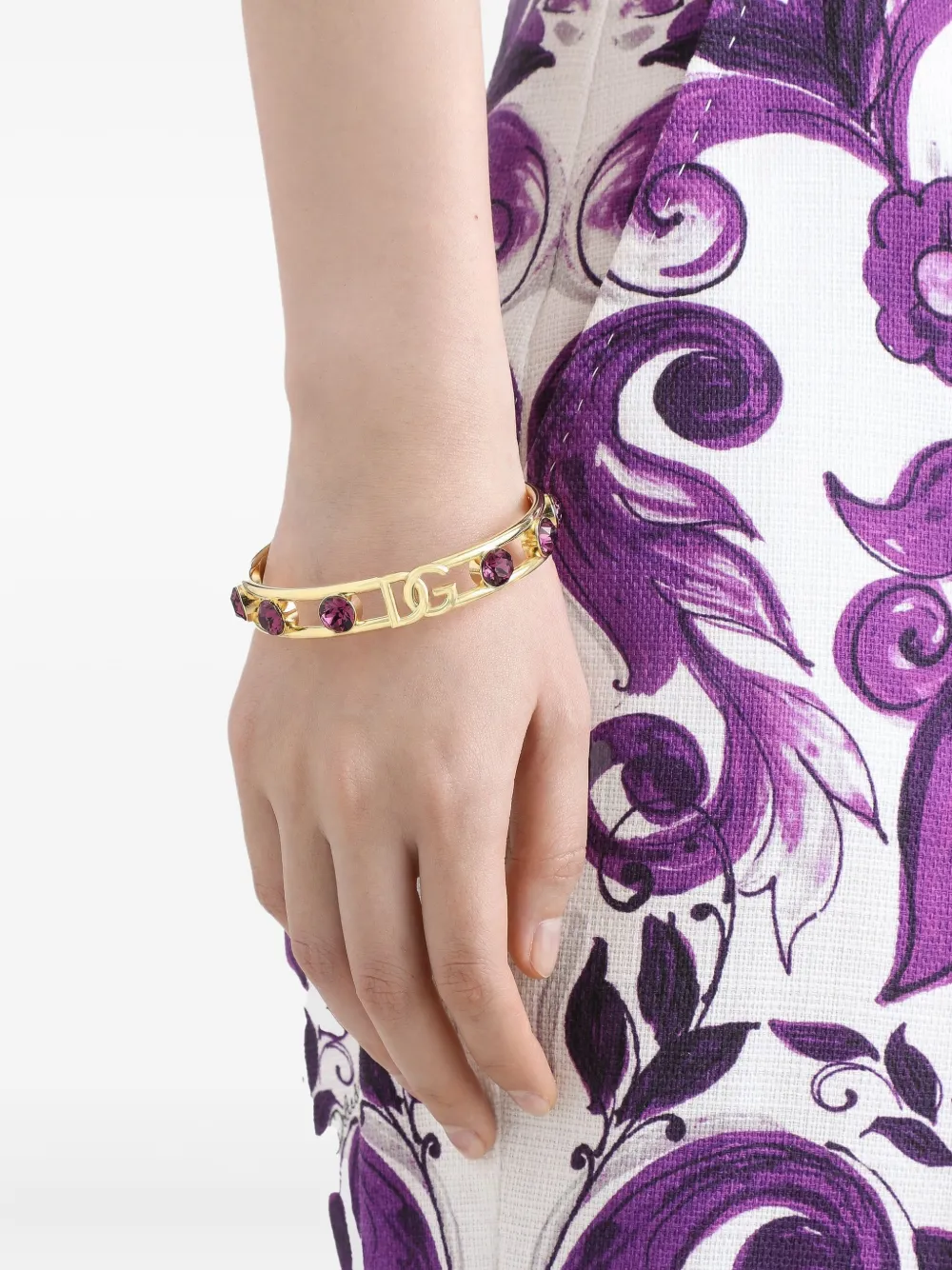Dolce & Gabbana Armband met logoplakkaat - Goud