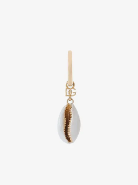Dolce & Gabbana shell-pendant earring