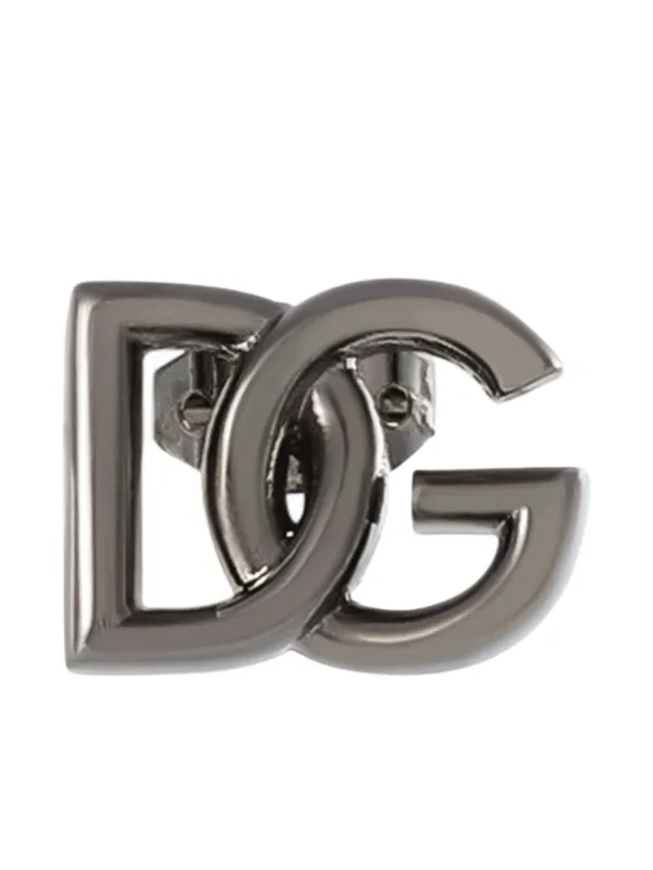 DOLCE & GABBANA シルバートーン DG ロゴ シングルピアス 人気 Dolce & Gabbana DGロゴ シングルピアス | シルバートーン