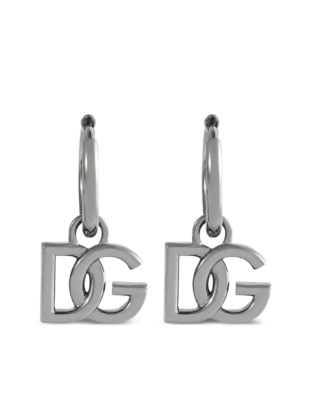 Dolce & Gabbana logo-pendant earrings | Silver | Image 1