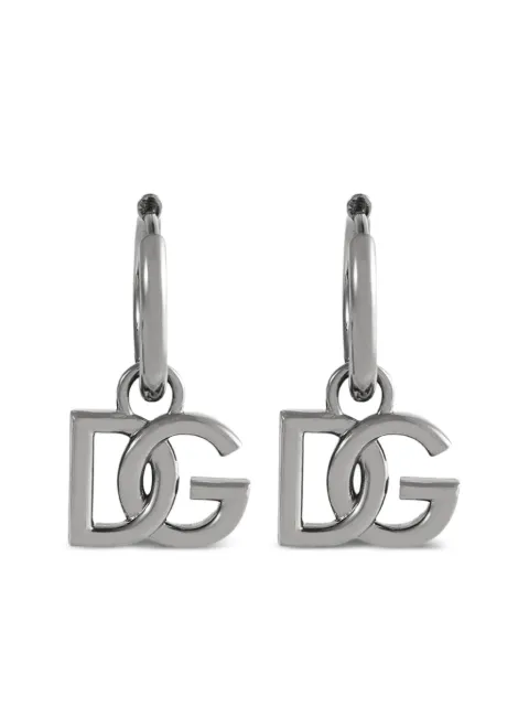 Dolce & Gabbana logo-pendant earrings
