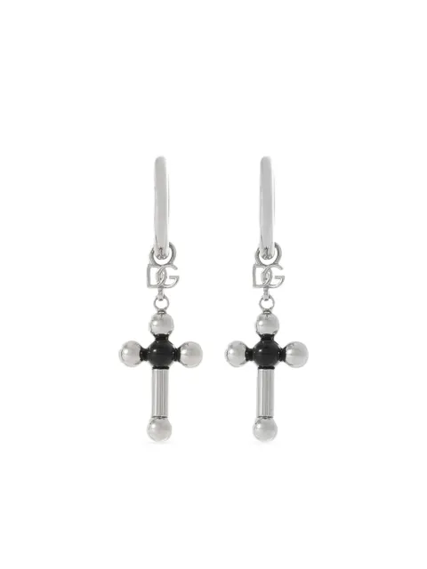 Dolce & Gabbana cross-pendant earrings