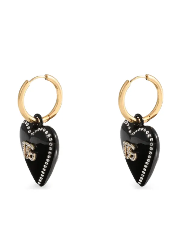Dolce & Gabbana ハート ドロップピアス | ゴールドトーン | FARFETCH JP