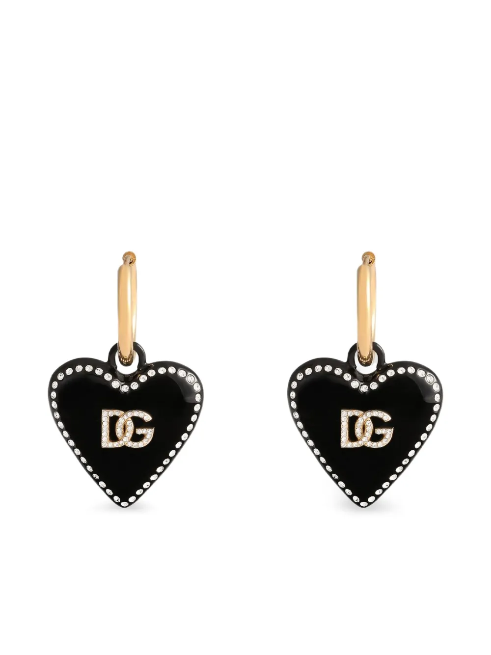 Dolce & Gabbana Oorbellen met harthanger - Goud