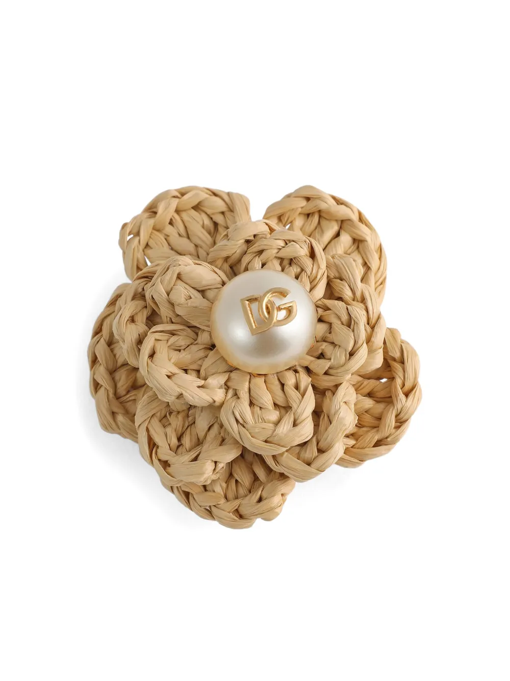 Dolce & Gabbana Dg Raffia-effect Clip-on Earrings
