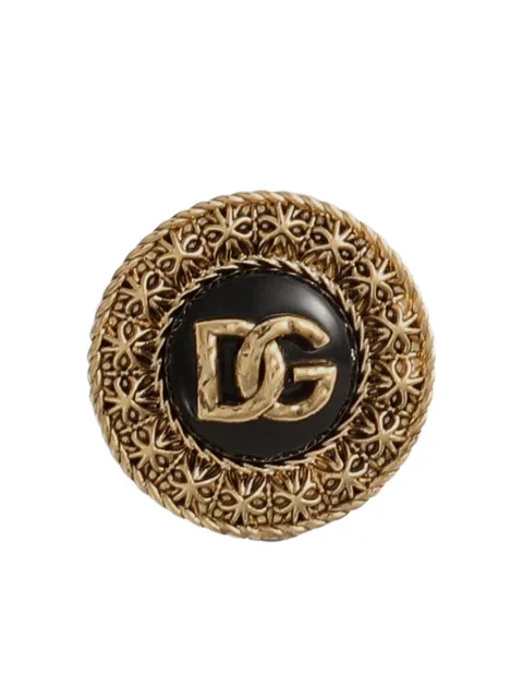 Dolce & Gabbana boucles d'oreilles à plaque logo DG