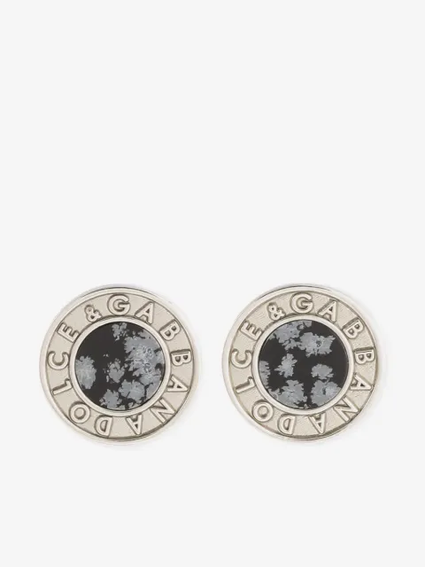 Dolce & Gabbana logo-engraved cufflinks