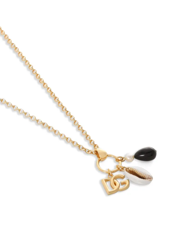 Dolce & Gabbana ロゴペンダント ネックレス | ゴールドトーン 
