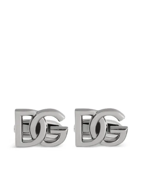 Dolce & Gabbana Abotoaduras com logo DG