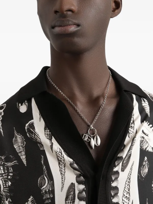 DGロゴ ネックレス シルバー ちゃーちん）DOLCE&GABBANA DGロゴ
