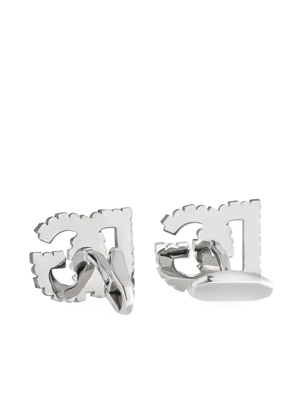 Dolce & Gabbana Manchetknopen verfraaid met logo - Zilver