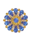 Dolce & Gabbana crystal-embellished brooch - Blue