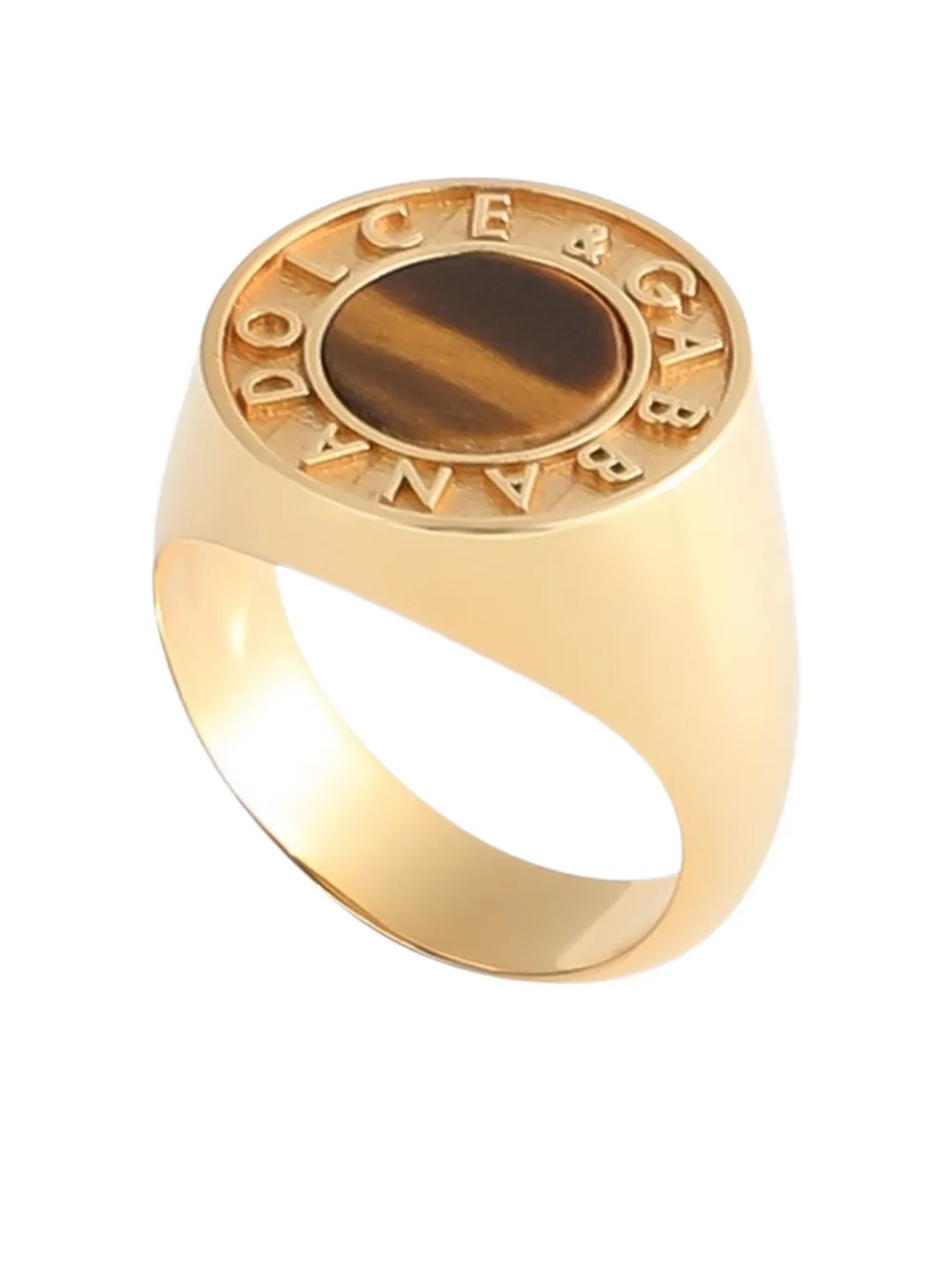 Dolce & Gabbana logo-embossed ring - Oro