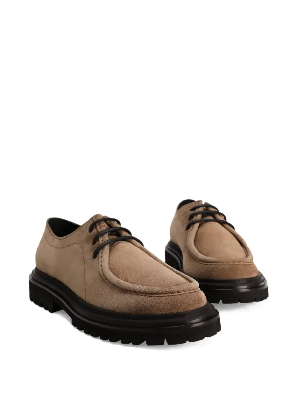 Dolce & Gabbana|Mens Brown Patent Leather Derby Lace Oxford Neutral luxury 7.5 Dolce & Gabbana Lace Up Oxford Dress Shoes | Sendegaro SA main image 4