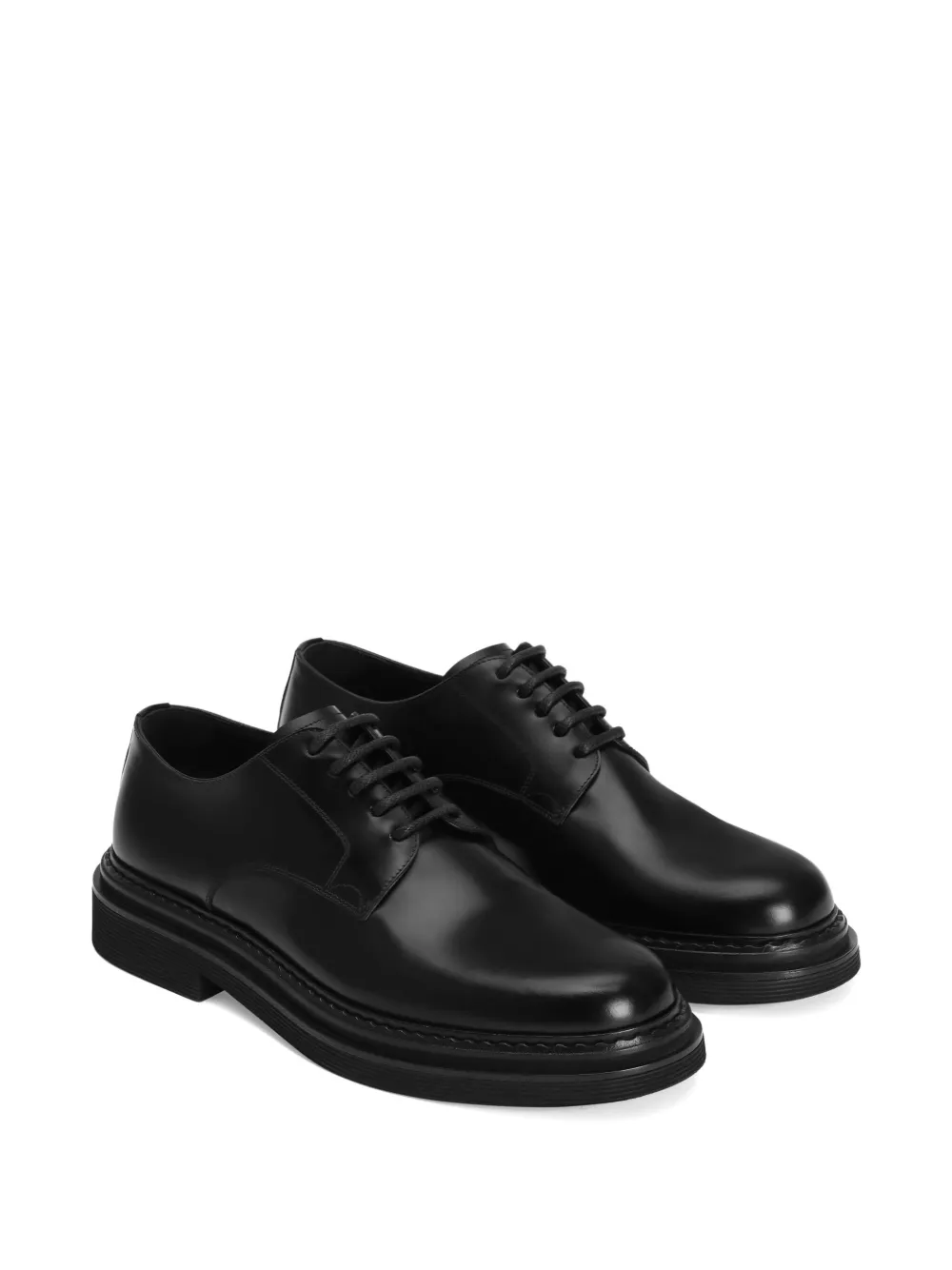 Dolce & Gabbana brushed lace-up derby shoes Black
