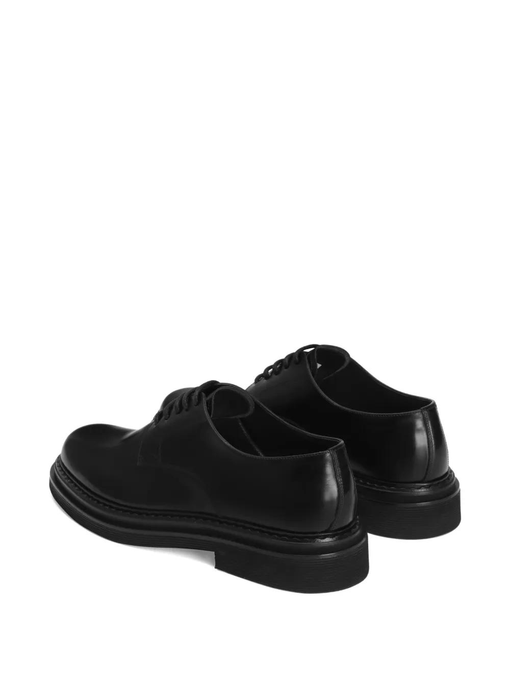 Dolce & Gabbana brushed lace-up derby shoes Black