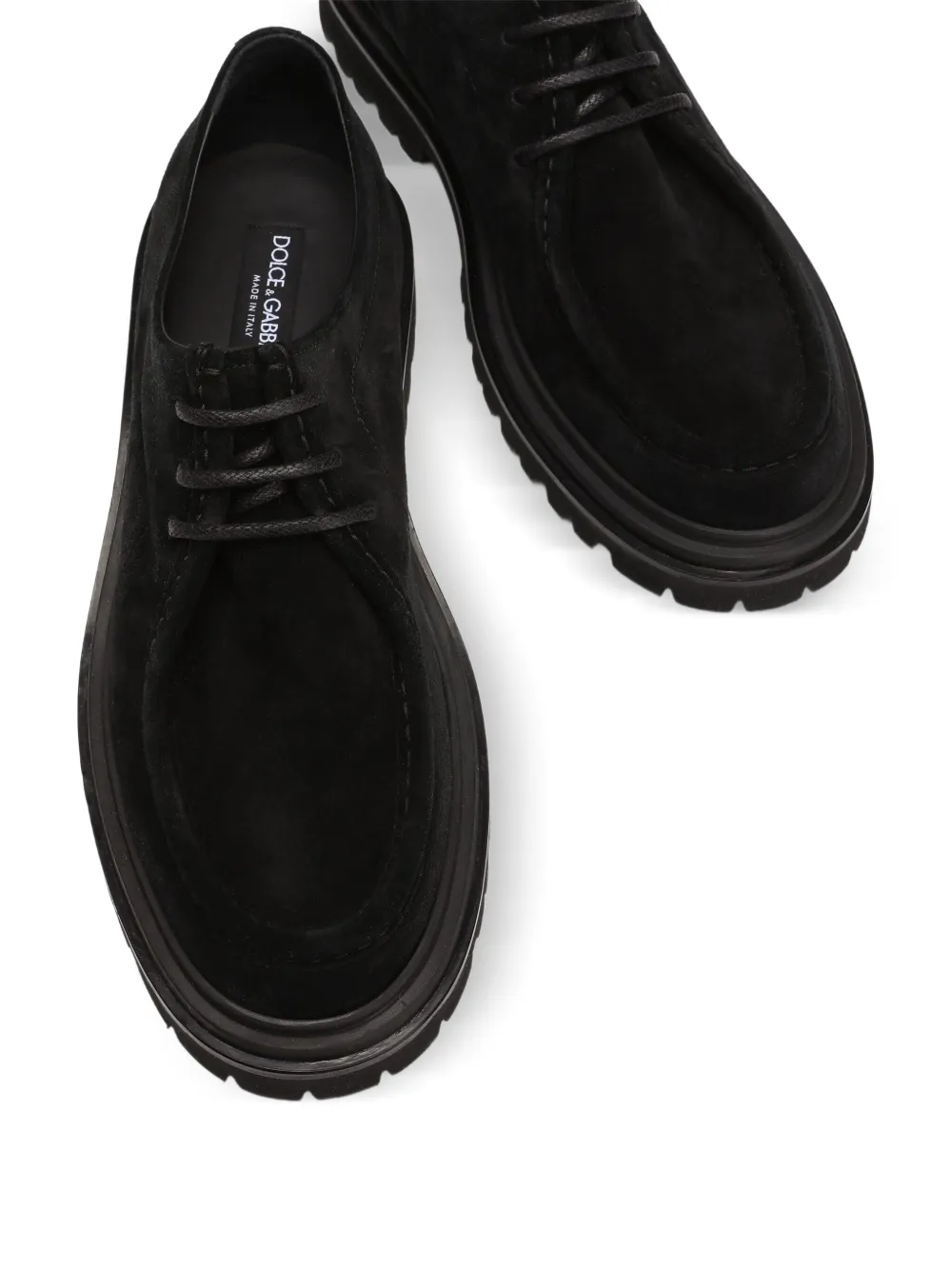 Dolce & Gabbana suede lace-up derby shoes Black