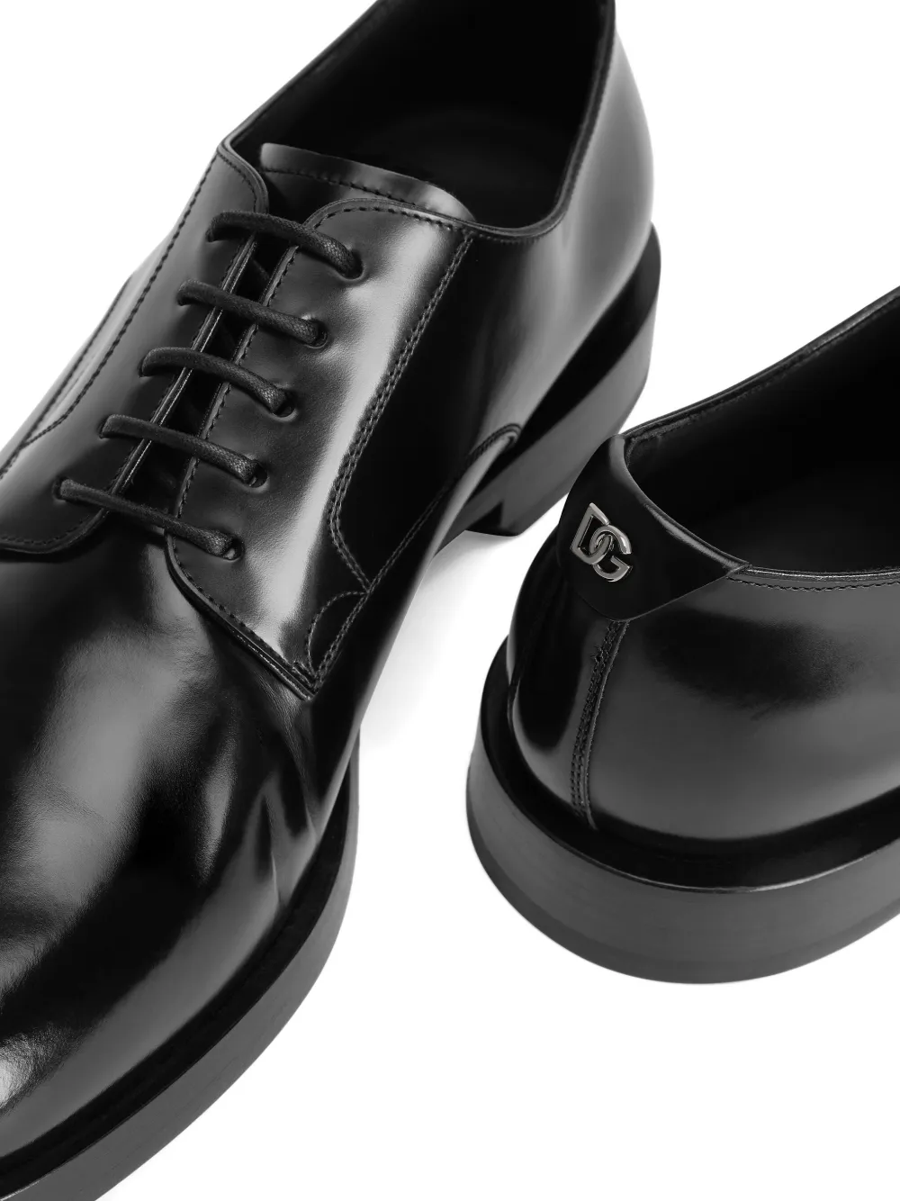 Dolce & Gabbana lace-up leather derby shoes Black