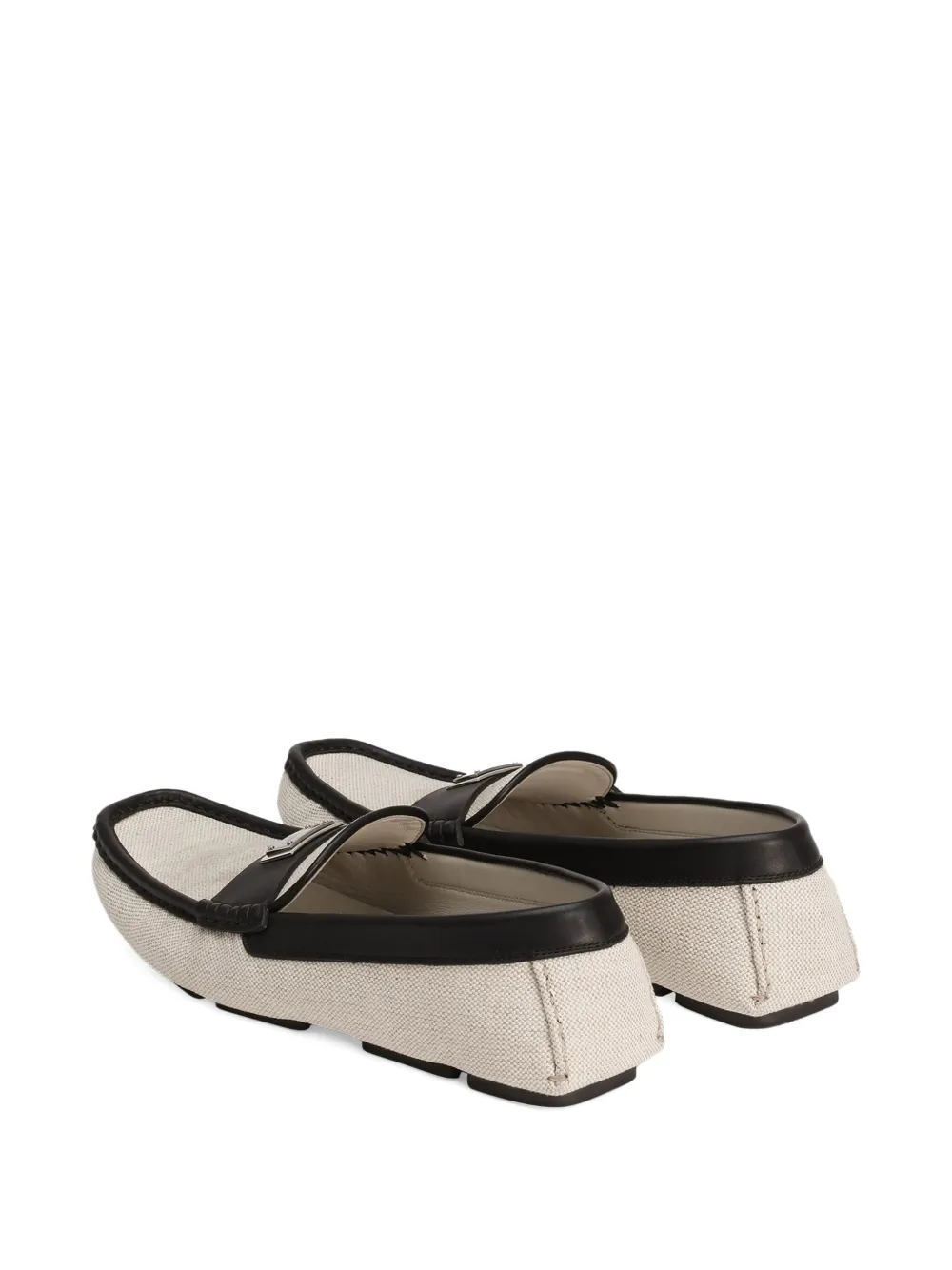 Dolce & Gabbana Loafers met logoplakkaat Beige