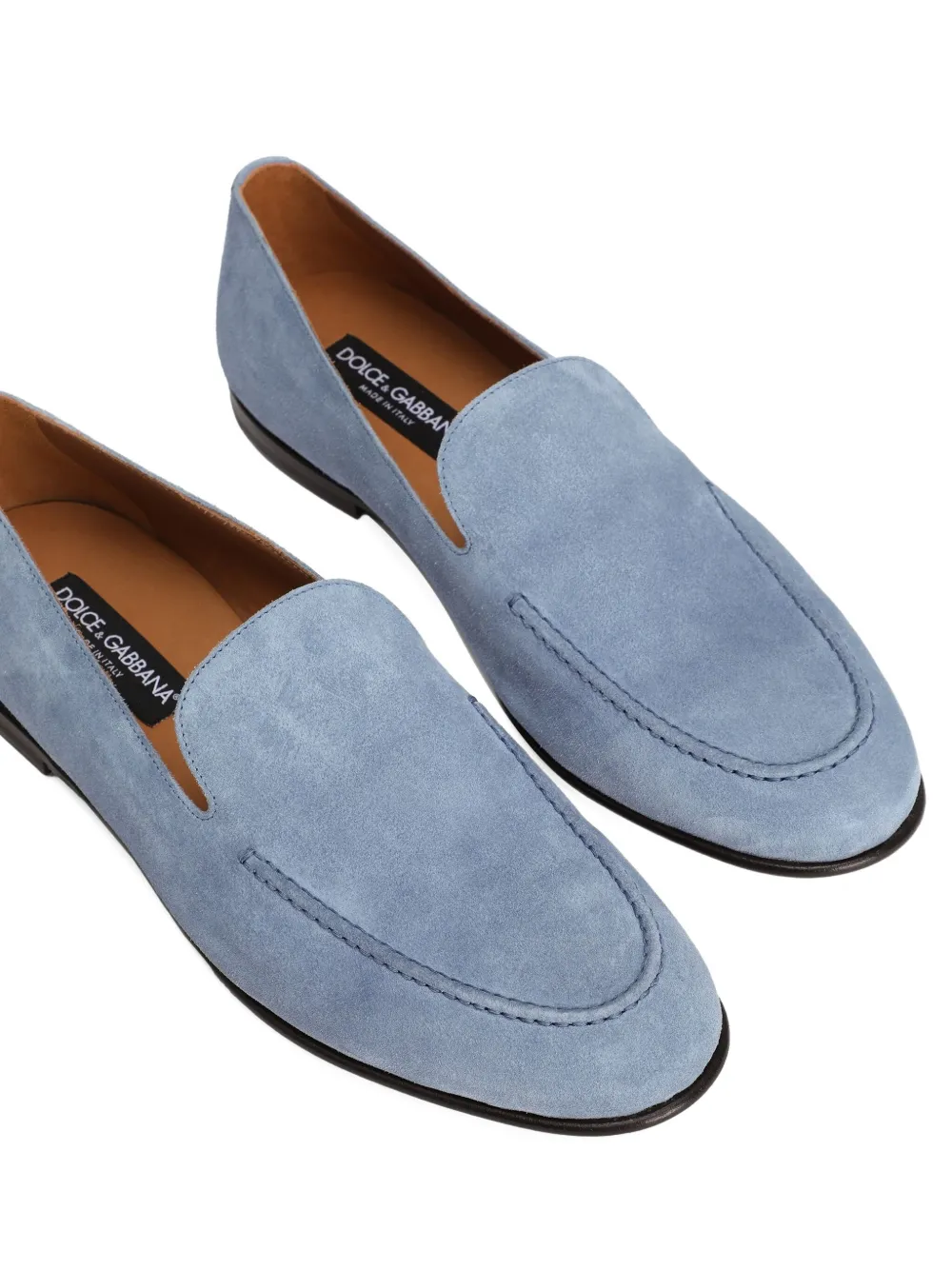 Dolce & Gabbana suede slip-on loafers Blue