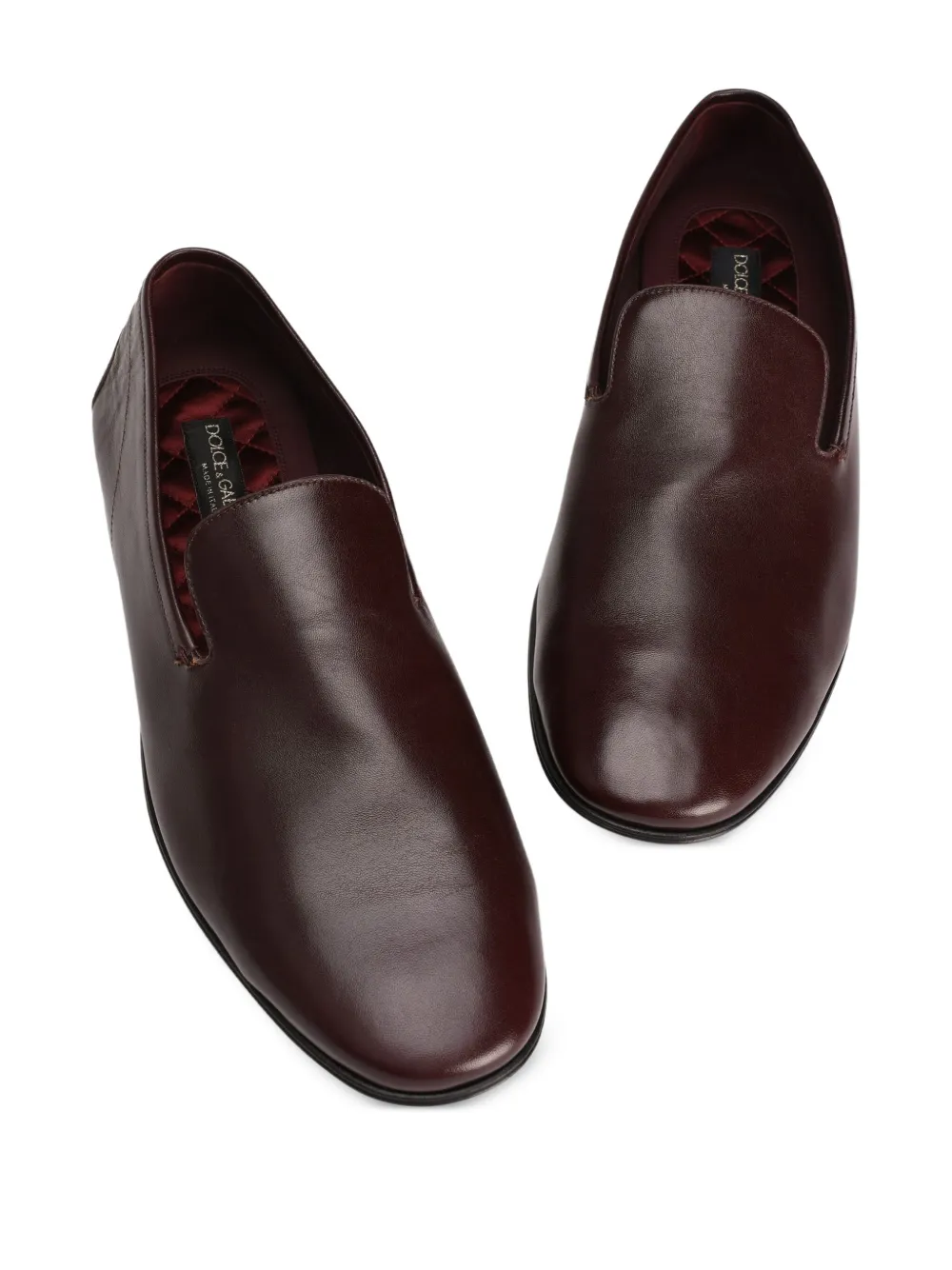 Dolce & Gabbana leather loafers Red