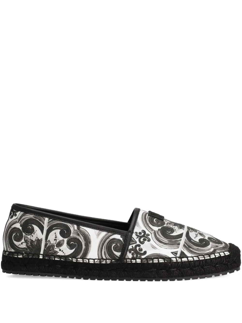 Dolce & Gabbana Majolica-print espadrilles | Black | Image 1