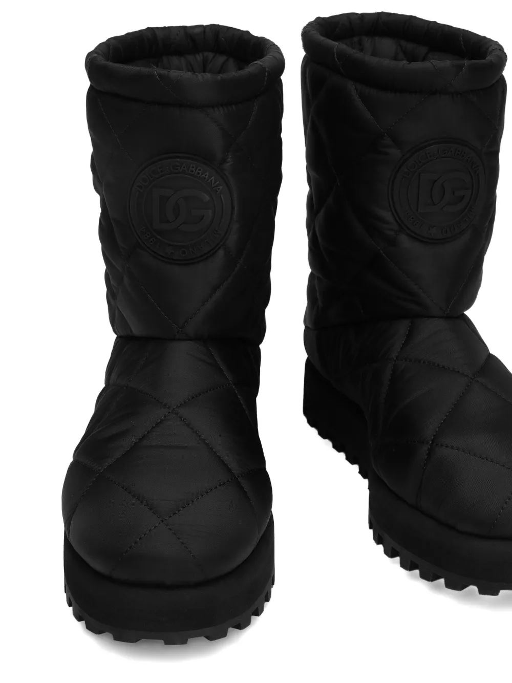 Dolce & Gabbana quilted ankle boots Black
