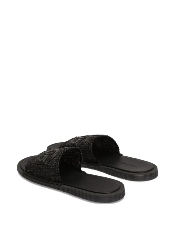 Dolce & Gabbana ロゴ サンダル | ブラック | FARFETCH JP