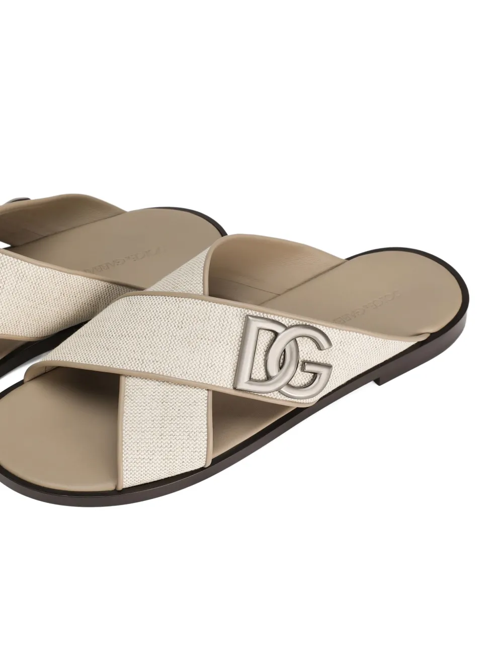 Dolce & Gabbana flat slides Neutrals