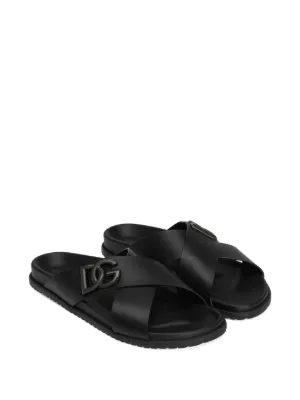 サンダル DOLCE & GABBANA Men Sandals Black A80402AQ765 80999 Calfskin mules in Black for Men | Dolce&Gabbana® US
