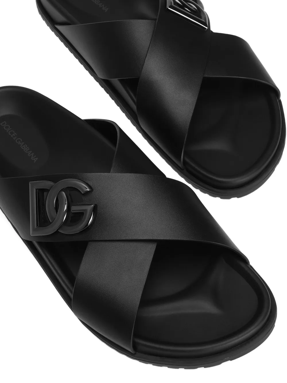 Dolce & Gabbana DG logo sandals Black