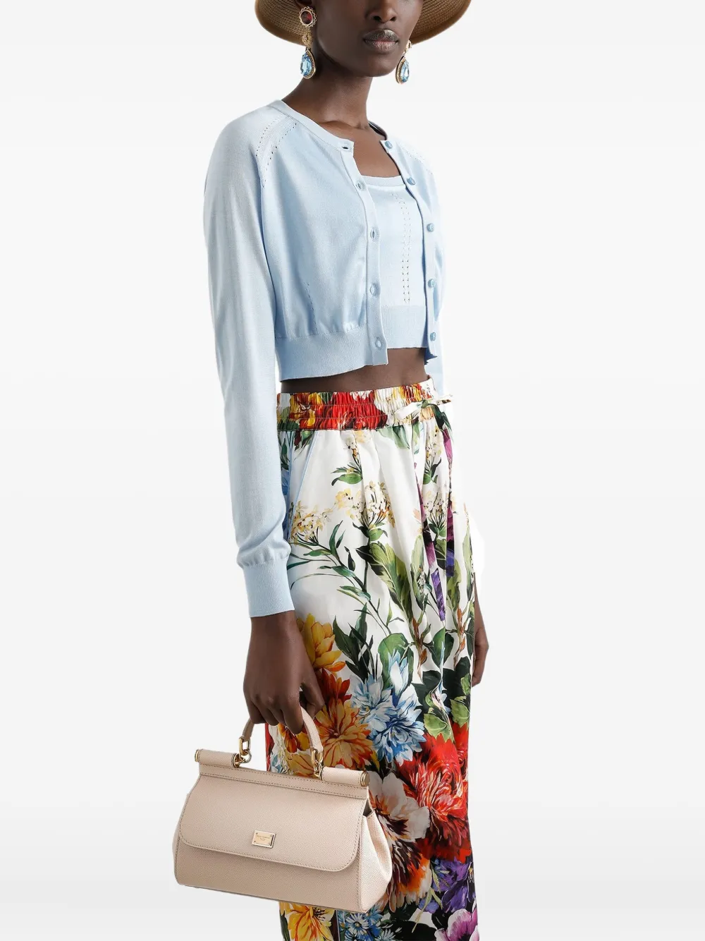 Dolce & Gabbana Sicily medium schoudertas - Roze