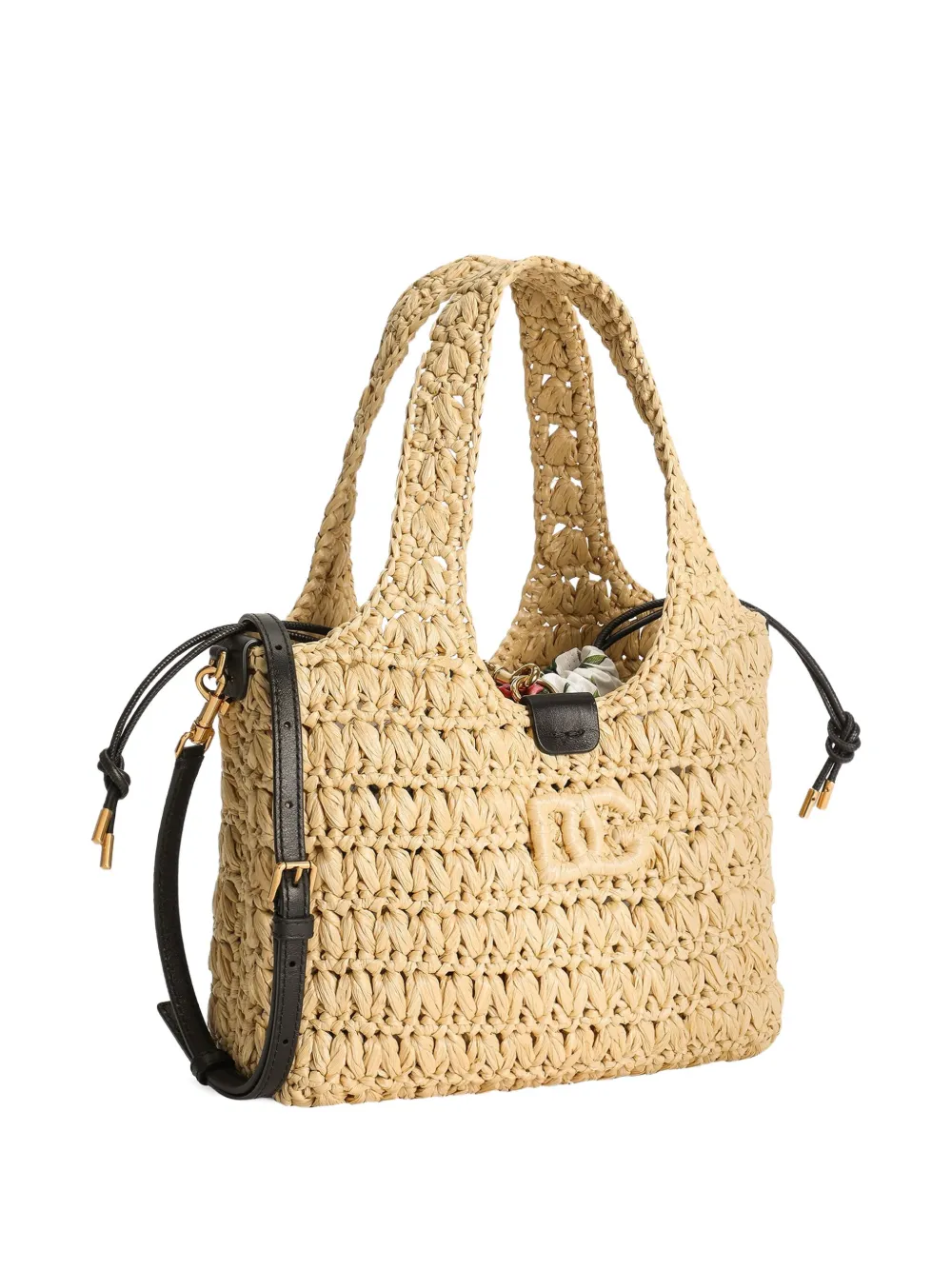 Dolce & Gabbana Geweven shopper Beige