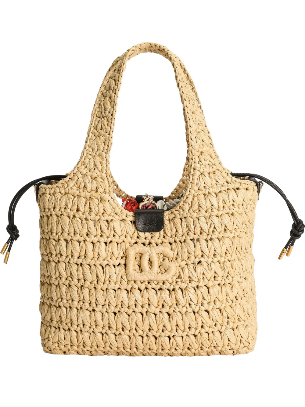 Dolce & Gabbana Geweven shopper Beige