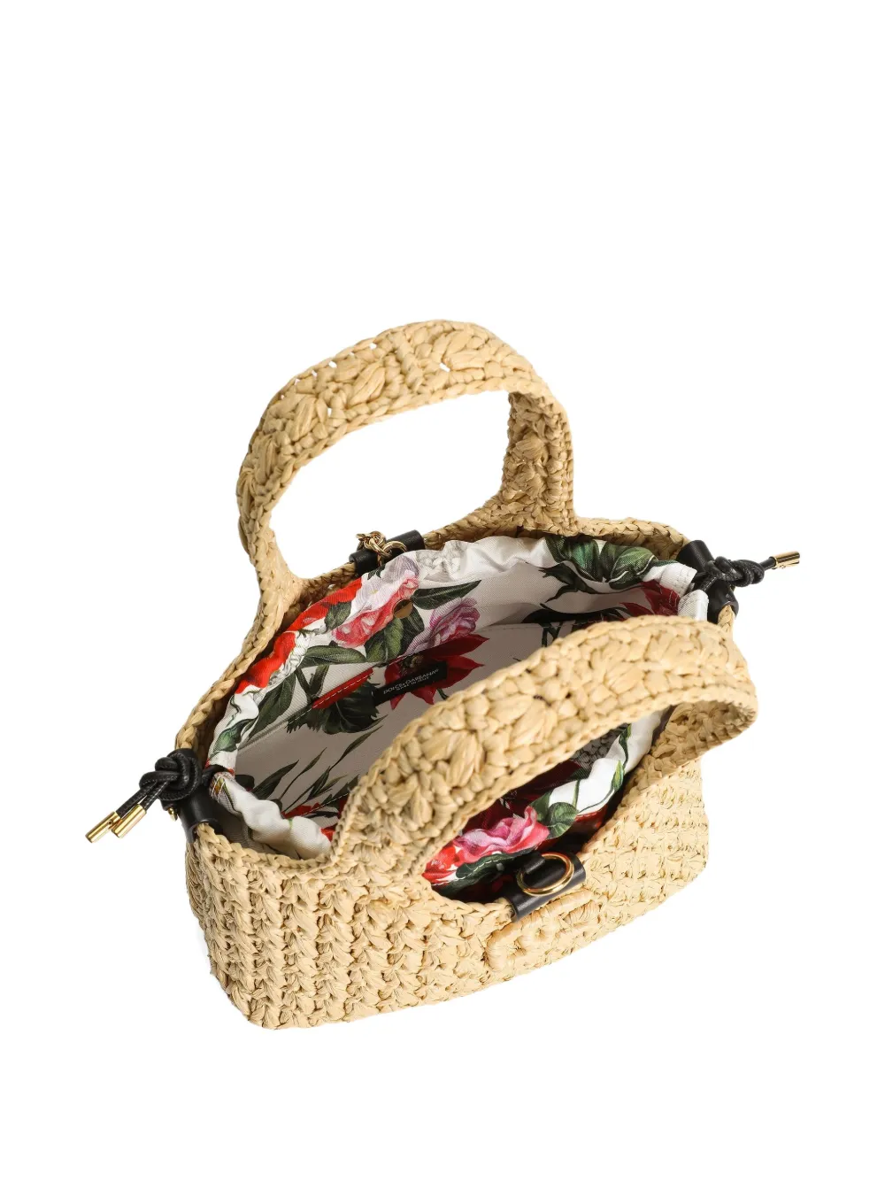 Dolce & Gabbana Geweven shopper Beige