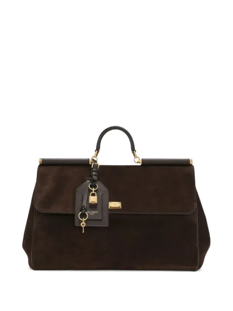 Dolce & Gabbana Sicily suede tote bag