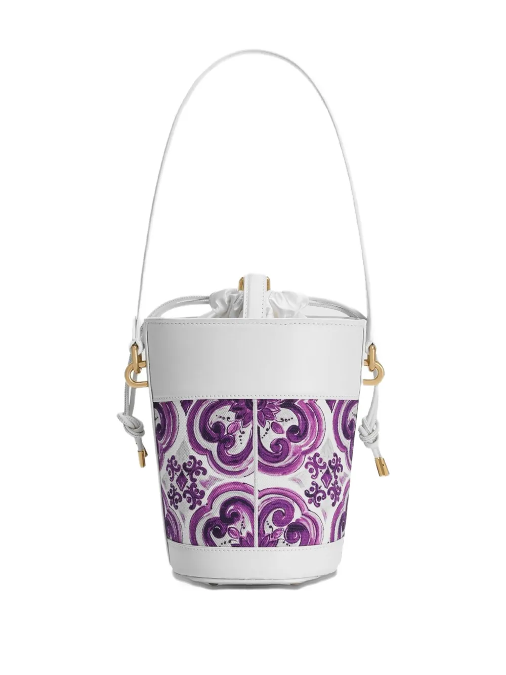 Dolce & Gabbana Bucket-tas met bloemenprint Wit
