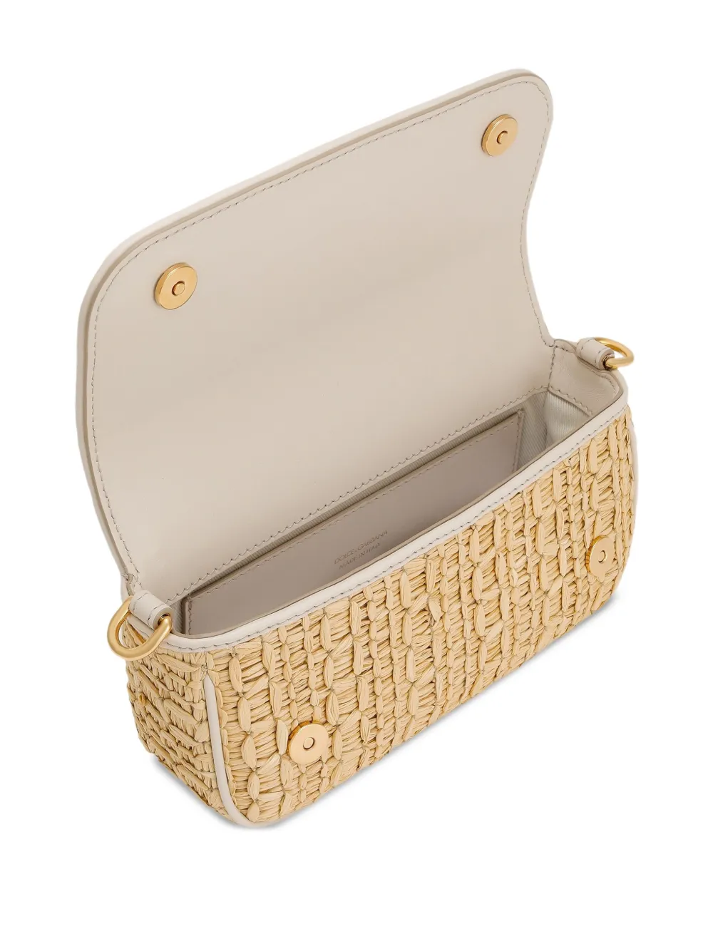 Dolce & Gabbana Shopper met geborduurd logo Beige