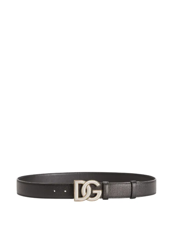 DOLCE&GABBANA ドルガバ ロゴバックルベルト Dolce & Gabbana ロゴバックル ベルト | ブラック | FARFETCH JP
