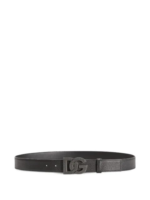 Dolce & Gabbana logo-embellished leather belt