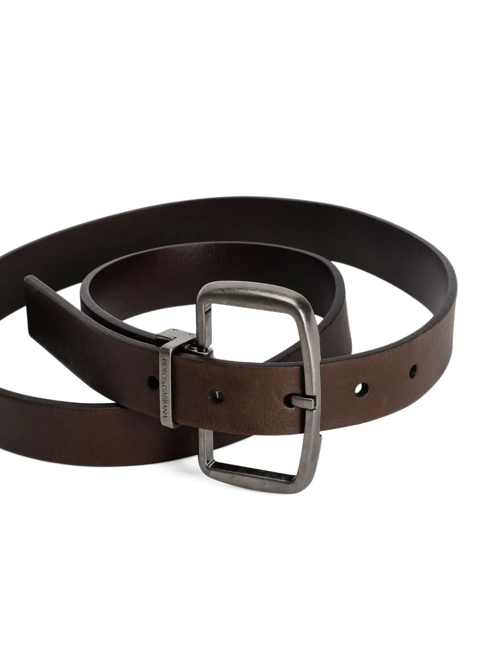 Dolce & Gabbana Leren riem - Bruin