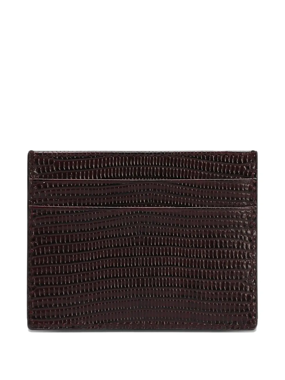Dolce & Gabbana Logo-plaque Cardholder In Brown