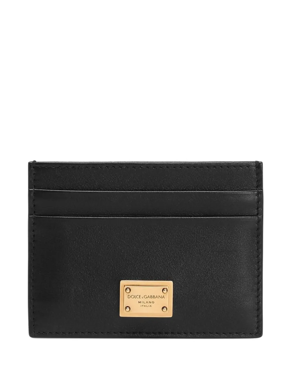 Dolce & Gabbana Leren pasjeshouder Zwart