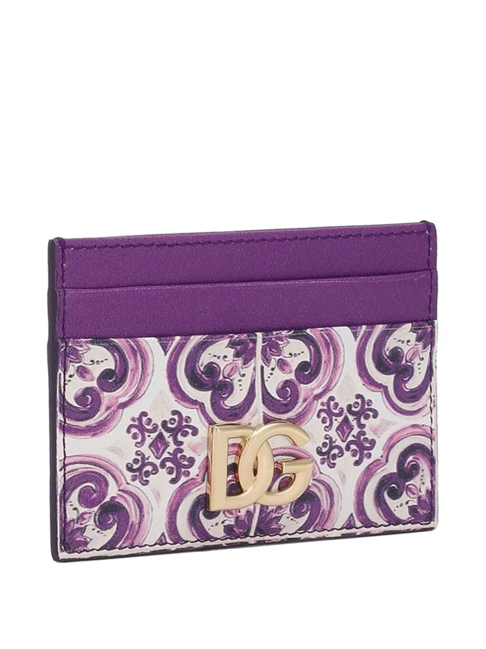 Dolce & Gabbana Pasjeshouder met Majolica-print Wit