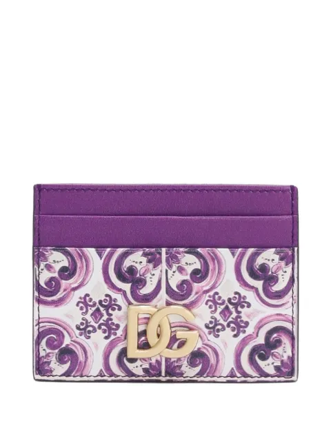 Dolce & Gabbana Majolica-print cardholder