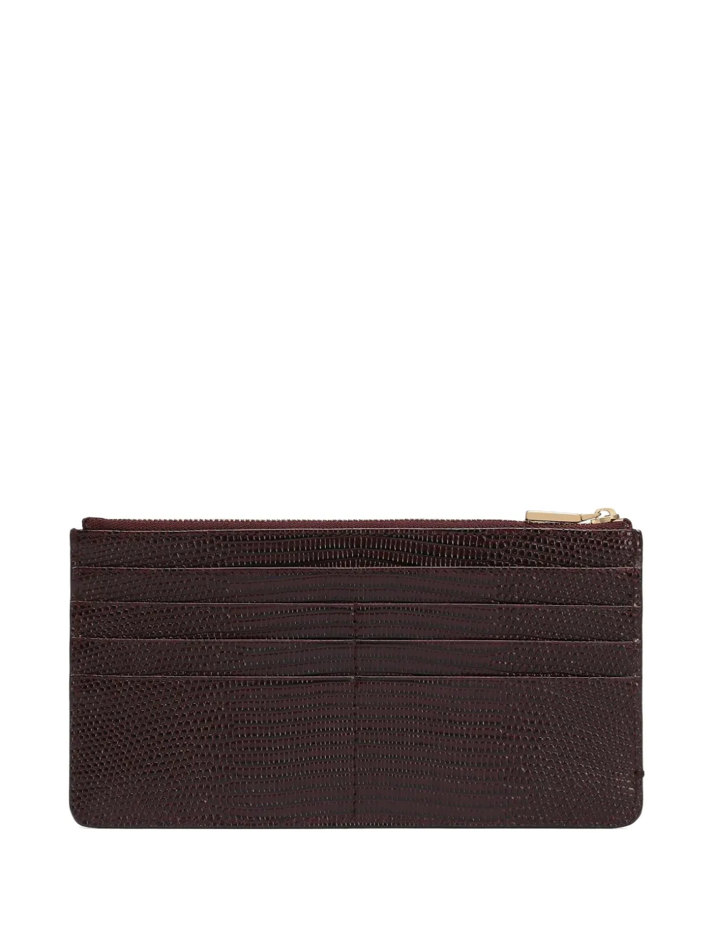 Dolce & Gabbana Leren portemonnee met rits - Bruin